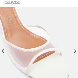 STAUD Brigitte White Mesh Mules—New Season!